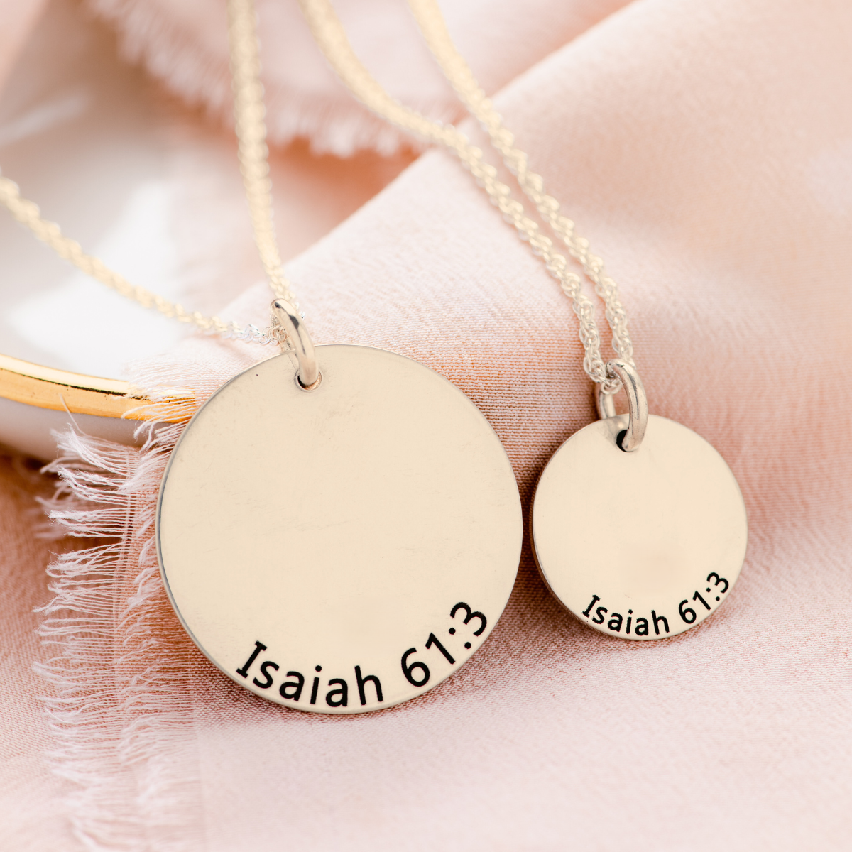14k Gold Beauty From Ashes Pendant Necklace | Isaiah 61:3