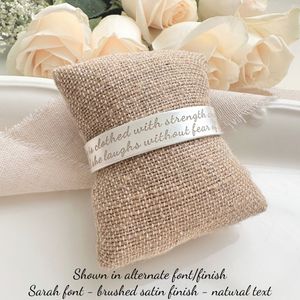 Proverbs 31:25 Sterling Silver Engraved Cuff Bracelet
