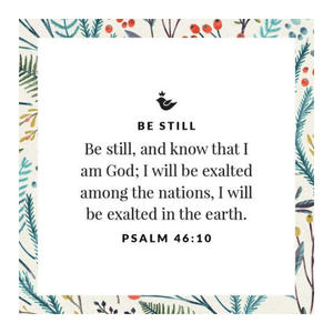 Sterling Silver Be Still Earrings | Psalm 46:10