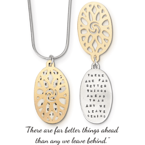 There are Far Better Things Ahead Sterling Silver Necklace | C.S. Lewis | Kathy Bransfield