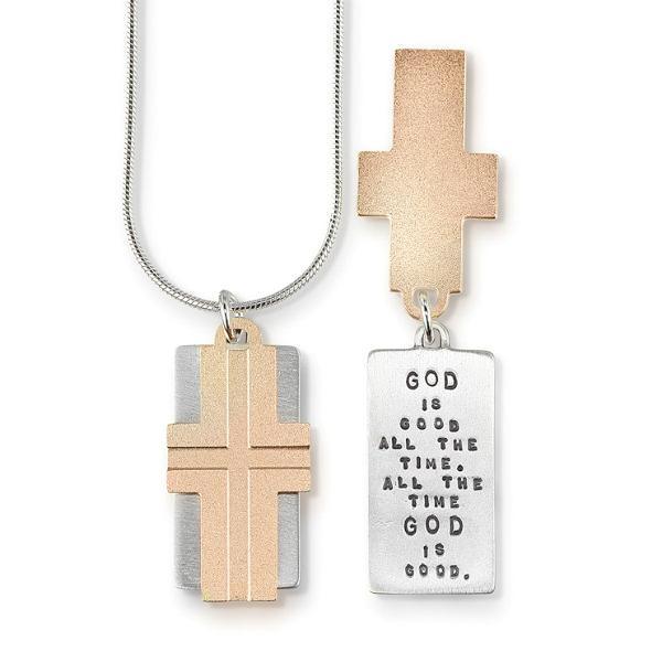 God is Good all the Time Sterling Silver Necklace | Kathy Bransfield