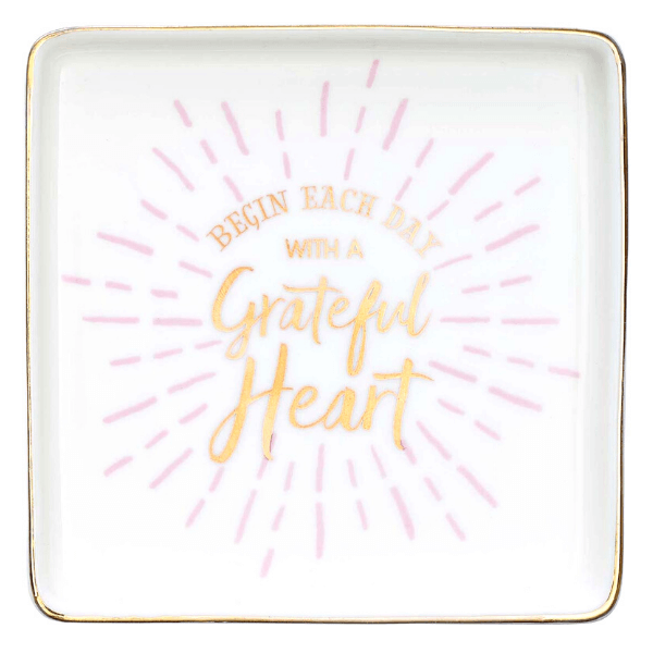 Grateful Heart Jewelry Trinket Dish