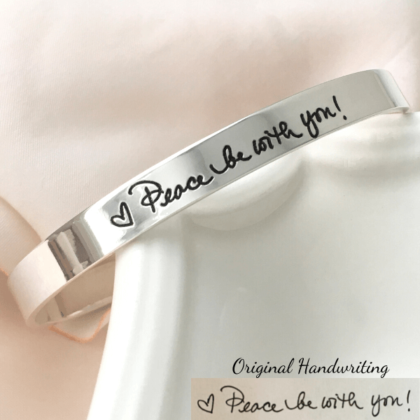 Custom Engraved Handwriting Jewelry - Made in the USA