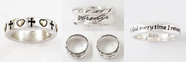 Sterling Silver Christian Rings for Men & Women | Made in the USA ...