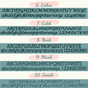 Custom Engraved Font Options