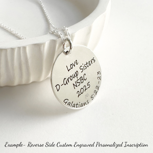 Sterling Silver Spiral Pendant Necklace | Fruit of the Spirit | Galatians 5:22