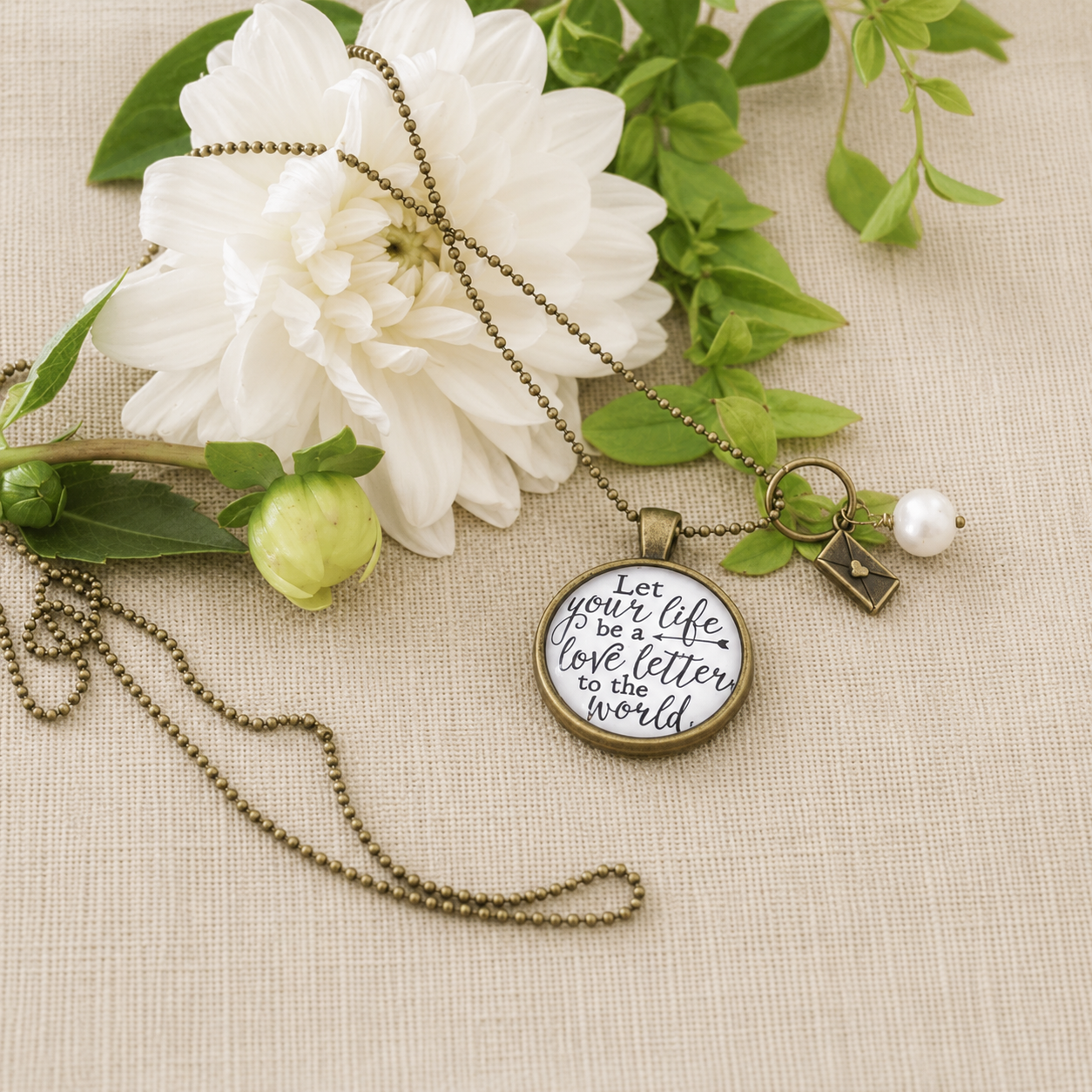 Let Your Life Be A Love Letter To The World Necklace