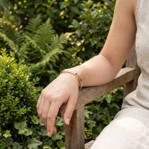 Do Justly, Love Mercy, Walk Humbly Gold Brass Engraved Cuff Bracelet | Micah 6:8