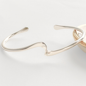 Sterling Silver Wave Cuff Bracelet