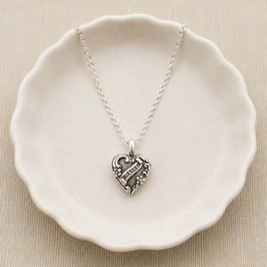 Story Heart Necklace | Blessed