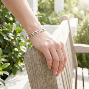 Sterling Silver Colossians 3:12 Bangle Bracelet
