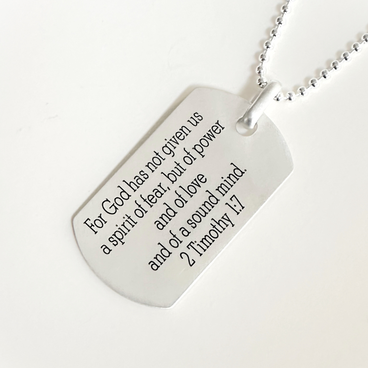 Custom engraved dog tag necklace hot sale
