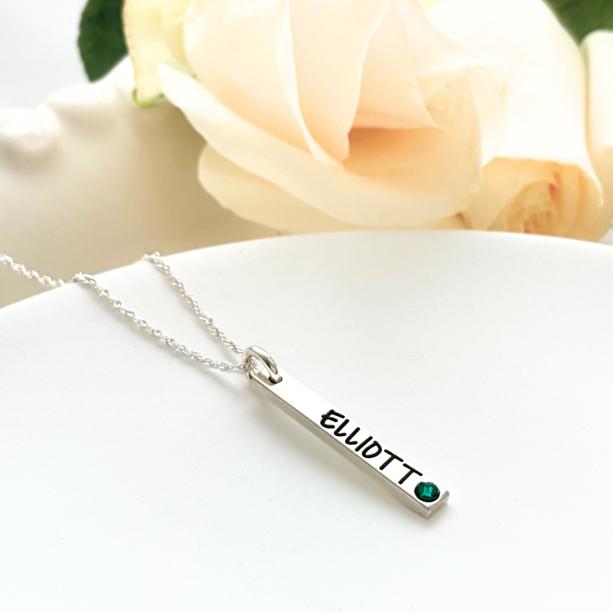 Personalized online swarovski necklace