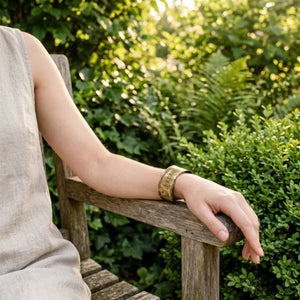Antiqued Brass Hand-Stamped Inspirational Cuff Bracelets