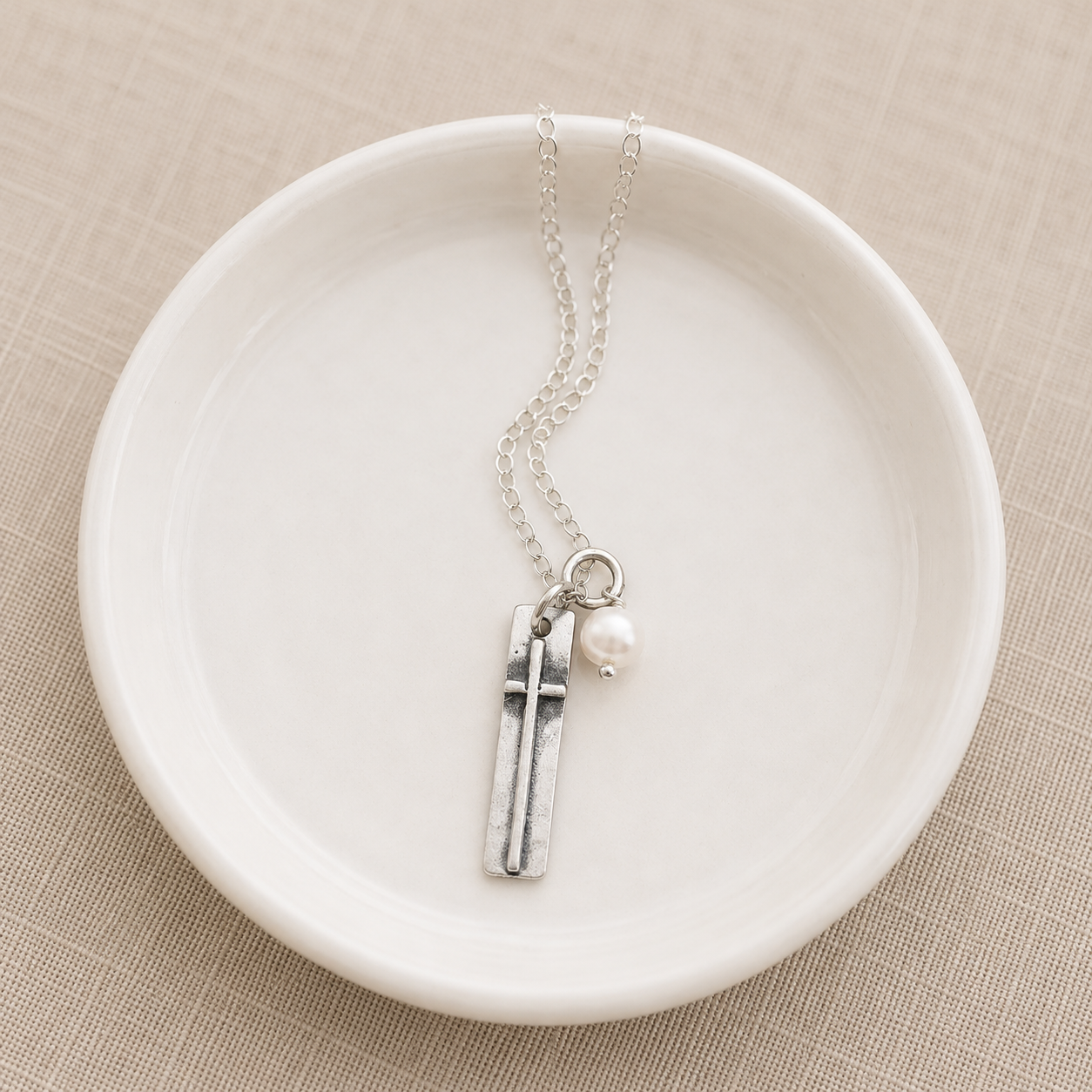 Faith of a Mustard Seed Fine Pewter Necklace | The Vintage Pearl