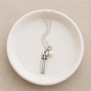 Faith of a Mustard Seed Fine Pewter Necklace | The Vintage Pearl