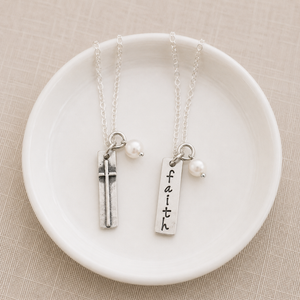Faith of a Mustard Seed Fine Pewter Necklace | The Vintage Pearl