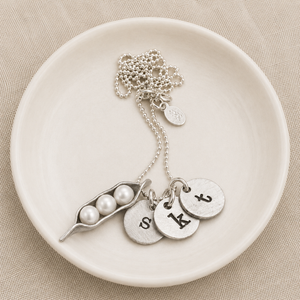 Sweet Peas in a Pod Freshwater Pearl Charm Necklace | The Vintage Pearl