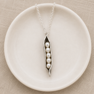 Sweet Peas in a Pod Freshwater Pearl Charm Necklace | The Vintage Pearl