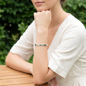 God Makes All Things New Sterling Silver Engraved Scripture Verse Cuff Bracelet