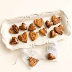 Holy Land Olive Wood Heart | Hand Carved in Bethlehem