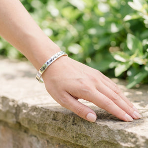 Hope Anchors the Soul Sterling Silver Engraved Cuff Bracelet | Hebrews 6:19