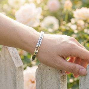 Sterling Silver Isaiah 40:31 Bangle Bracelet | Wings Like Eagles