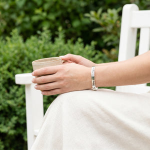 Joshua 1:9 Sterling Silver Engraved Cuff Bracelet | Be Strong and Courageous