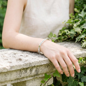 Lamentations 3:22 Sterling Silver Bangle Bracelet | New Every Morning