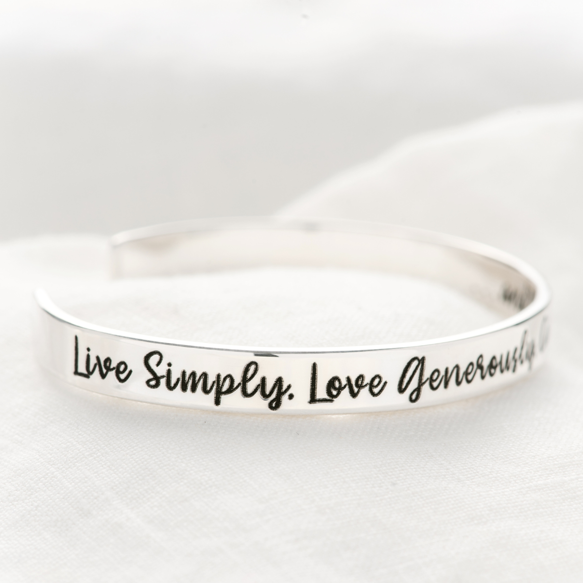 Loved By God Letter Bracelet, Christian Jewelry