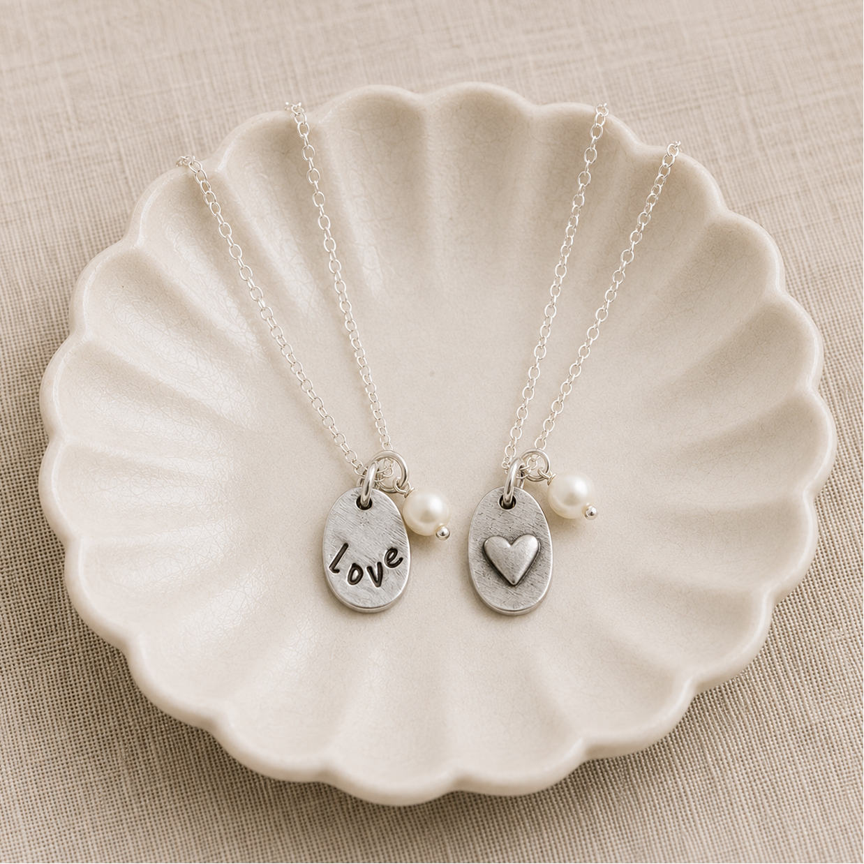 Love Bears All Things Fine Pewter Necklace
