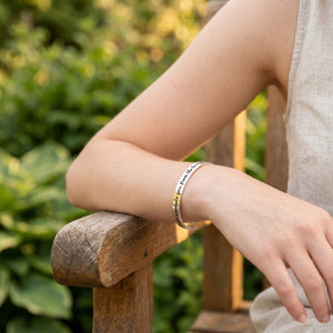 Romans 8:38 Sterling Silver Engraved Scripture Verse Cuff Bracelet