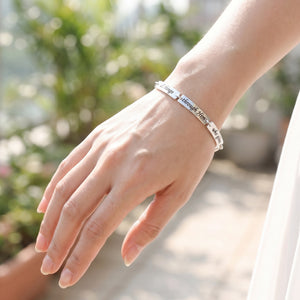 Sterling Silver Philippians 4:13 Link Bracelet | I Can Do All Things Through Christ