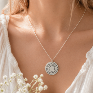 Sterling Silver Spiral Pendant Necklace | Love and Faithfulness | Proverbs 3:3
