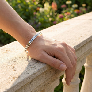 Sterling Silver Psalm 118:24 Bangle Bracelet