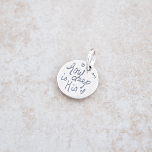 Sterling Silver Sand Dollar Pendant Necklace | Ephesians 3:18