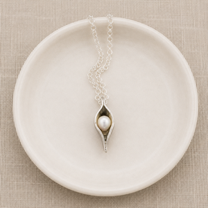 Sweet Peas in a Pod Freshwater Pearl Charm Necklace | The Vintage Pearl