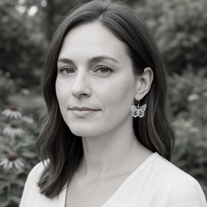Sterling Silver New Creation Butterfly Earrings