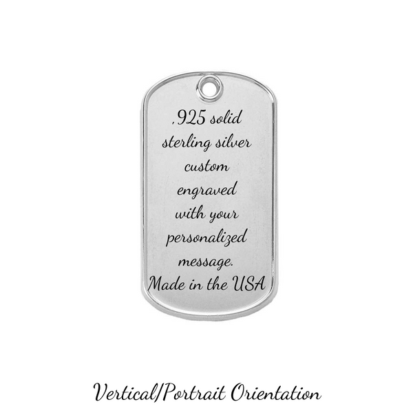 silver 950【1枚組】dog tag handmade SILVER 950 DOG TAG GLASSES HOLDER – THE SHOP YOHJI YAMAMOTO