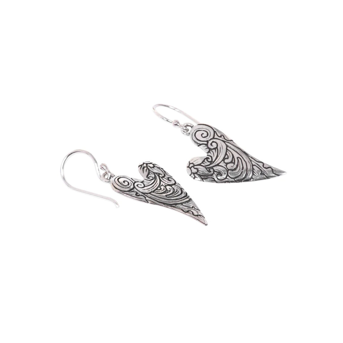 Handcrafted Sterling Silver Earrings | Dove Wings