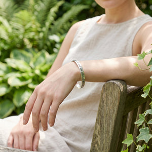 All Shall Be Well Bangle Bracelet | Julian of Norwich | Sterling Silver