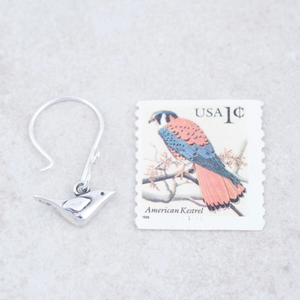 Sterling Silver Sweet Sparrow Earrings | Matthew 6:26-27