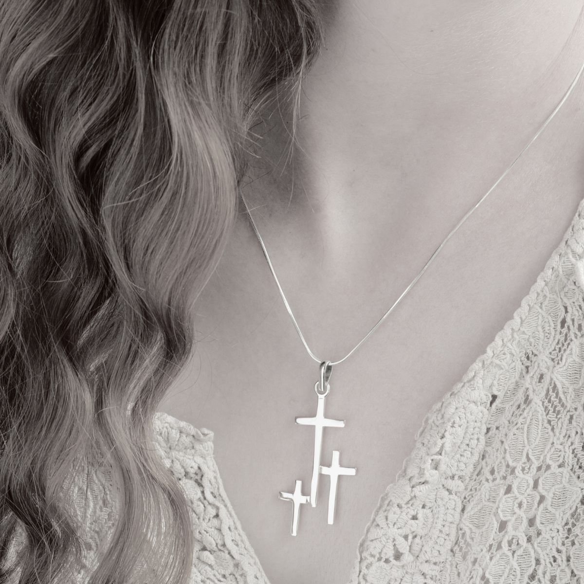 Sterling Silver Cross with Diamond Accent, 1.30 Inches | Silver Jewelry  Stores Long Island – Fortunoff Fine Jewelry