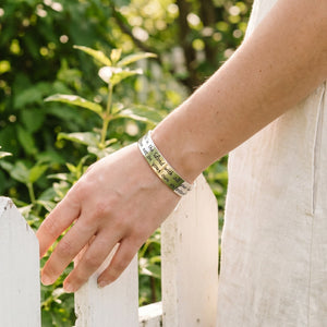 Trust in the Lord sterling silver cuff bracelet