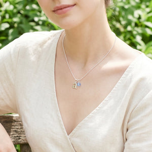 Sterling Silver Typewriter Initial Charm 