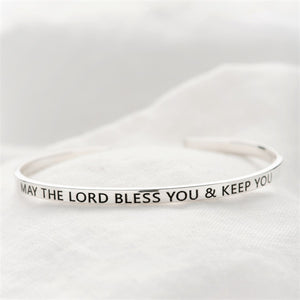 Sterling Silver Skinny Stacking Cuff Bracelet | Choose Your Verse