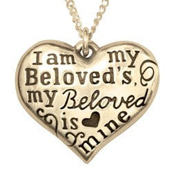 14k Gold Scripture Verse Necklace | I Am My Beloved's, and My Beloved Is Mine