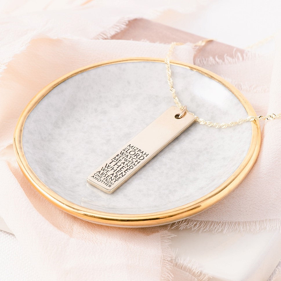 14k Gold The Lord Watch Between Me And Thee Jewelry Mizpah Coin