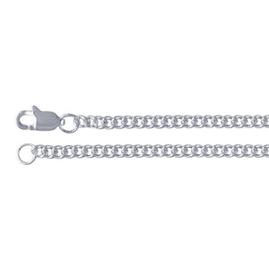 24" Sterling Silver Curb Chain Made in the USA