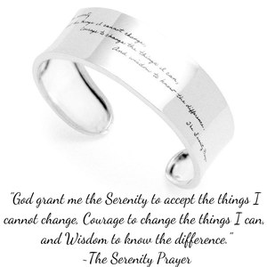 Sterling Silver Serenity Prayer Cuff Bracelet | BB Becker